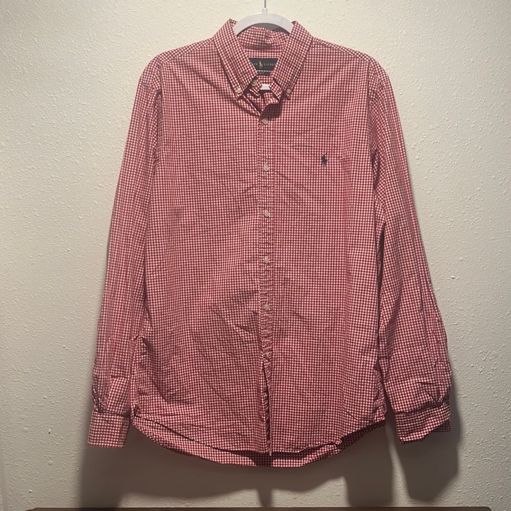Ralph Lauren Red/White Plaid Dress Shirt
